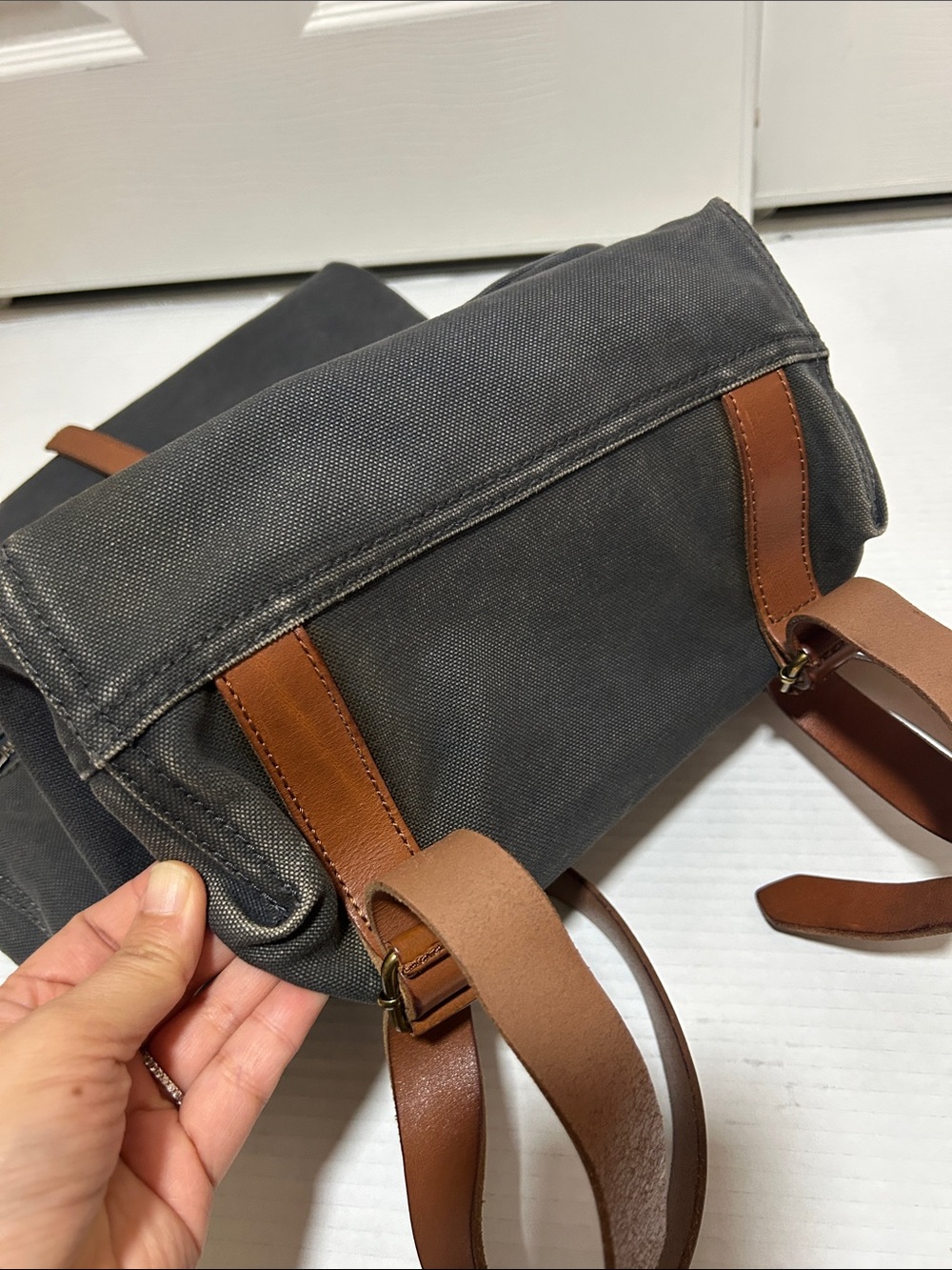 Madewell Canvas Foldover Backpack - Picture 9 of 12